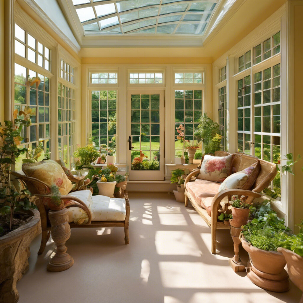 using a sun room for a garden space